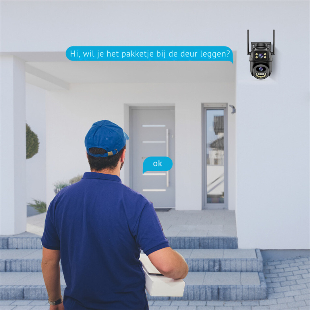 Draadloze 6MP Beveiligingscamera met AI en Zoom
