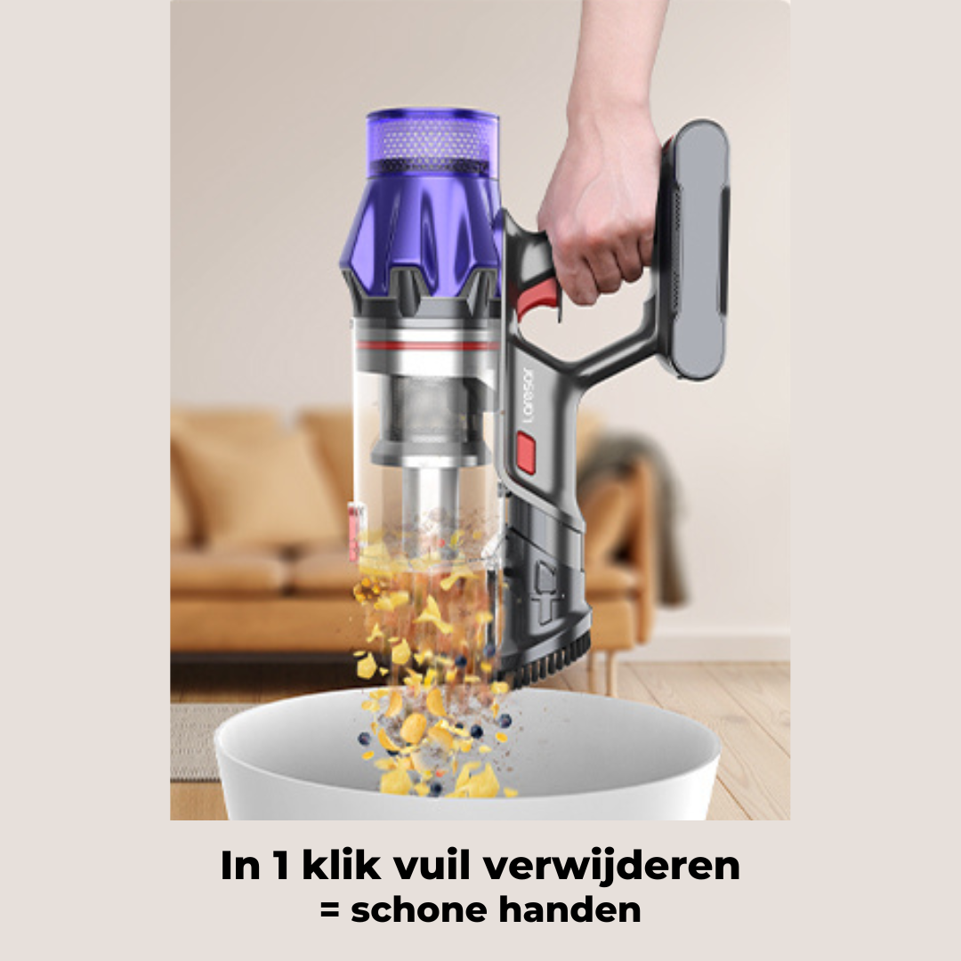 AeroClean V7 - Draadloze Stofzuiger met Kracht en Precisie