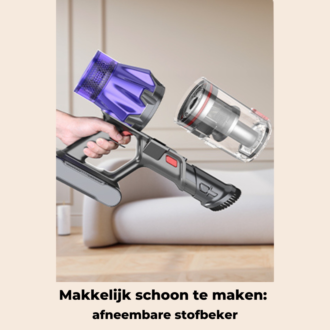 AeroClean V7 - Draadloze Stofzuiger met Kracht en Precisie
