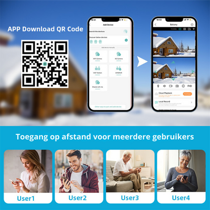 Draadloze 6MP Beveiligingscamera met AI en Zoom