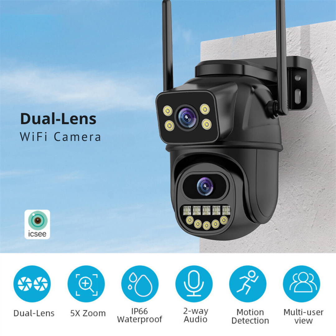 Draadloze 6MP Beveiligingscamera met AI en Zoom