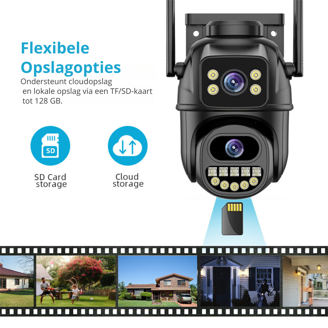 Draadloze 6MP Beveiligingscamera met AI en Zoom