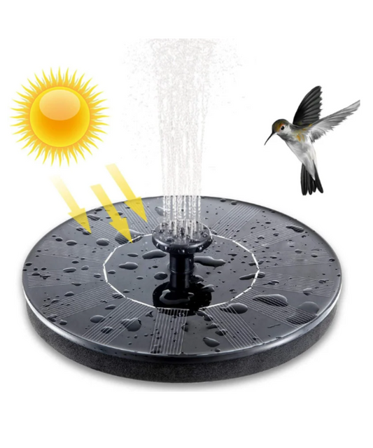 Waterfontein op zonne-energie