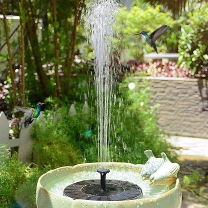 Waterfontein op zonne-energie