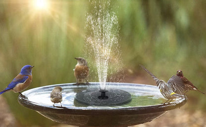 Waterfontein op zonne-energie